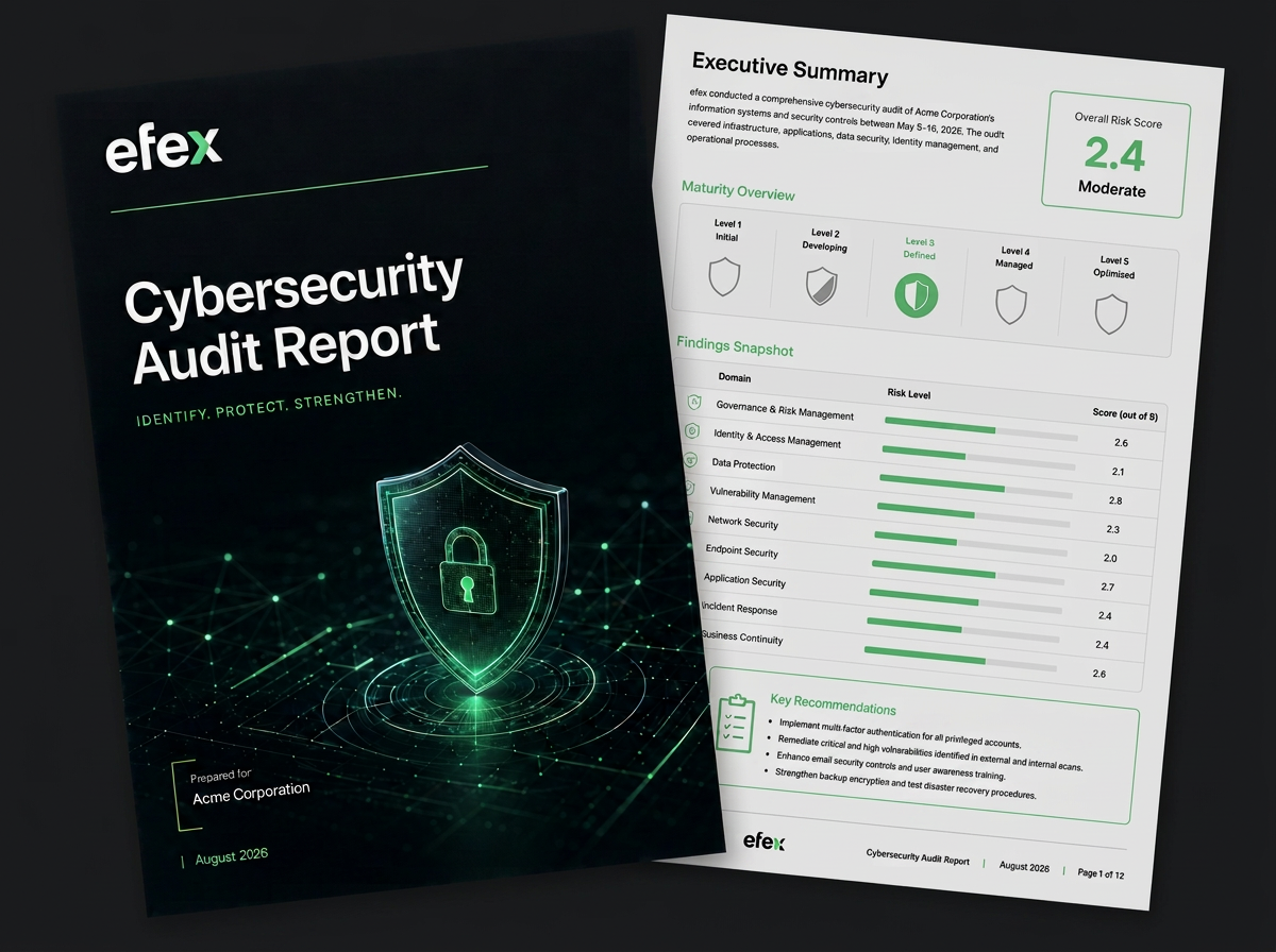 Sample efex Cybersecurity Audit Report